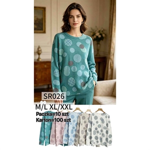 Sweter damski okrągły M/L-XL/2XL