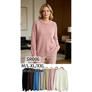 Sweter damski okrągły  M/L-XL/2XL