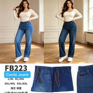 Jeansy damskie L/XL-5XL/6XL