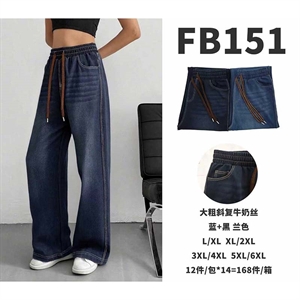 Spodnie jeansowe damskie L/XL-5XL/6XL