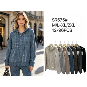 Sweter damski rozpinany na zamek M/L-XL/2XL