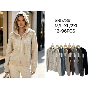 Sweter damski rozpinany na zamek M/L-XL/2XL