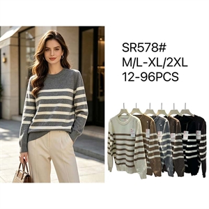 Sweter damski okrągły M/L-XL/2XL