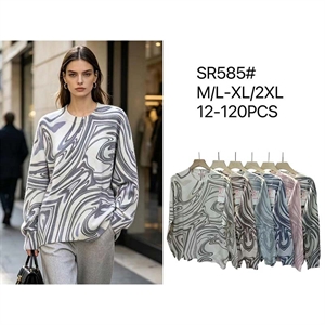 Sweter damski okrągły  M/L-XL/2XL