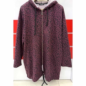 Bluza damska rozpinana na zamek z kapturem produkt Turecki