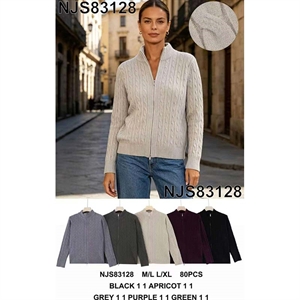 Sweter damski rozpinany na zamek  M/L-L/XL