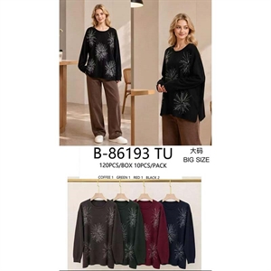 Sweter damski okrągły