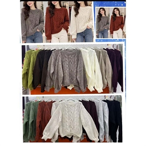 Sweter damski okrągły