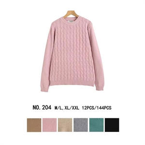 Sweter damski okrągły  M/L-XL/2XL