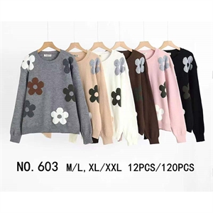 Sweter damski okrągły  M/L-XL/2XL
