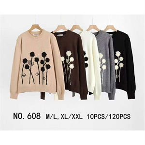 Sweter damski okrągły  M/L-XL/2XL