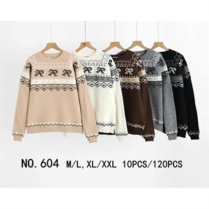 Sweter damski okrągły  M/L-XL/2XL