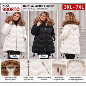 Kurtka zimowa damska BigSize  3XL-7XL