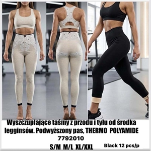 Legginsy ocieplane damskie  S/M-XL/2XL