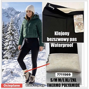 Legginsy ocieplane damskie  S/M-XL/2XL