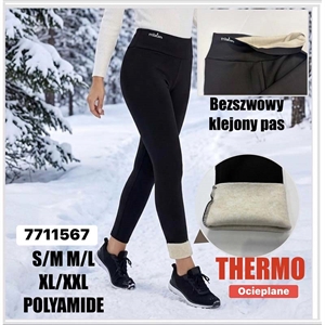 Legginsy ocieplane damskie  S/M-XL/2XL