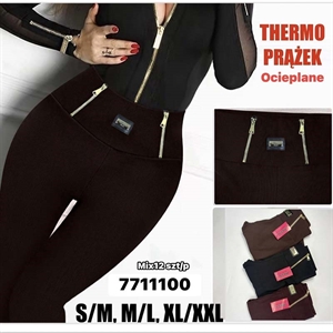 Legginsy ocieplane damskie  S-2XL