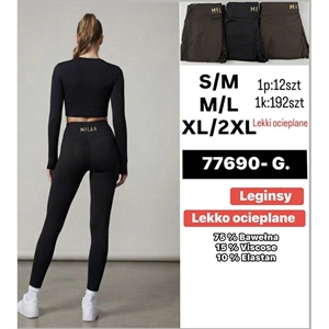 Legginsy ocieplane damskie  S-2XL