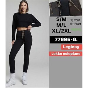 Legginsy ocieplane damskie  S-2XL