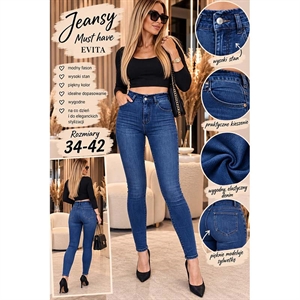 Jeansy damskie 34-42