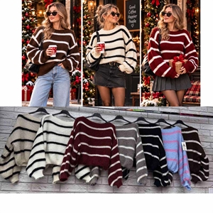Sweter damski okrągły
