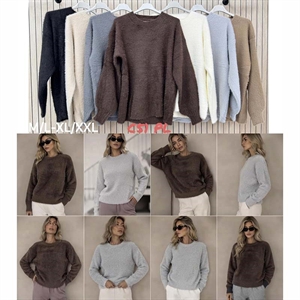 Sweter damski okrągły  M/L-XL/2XL