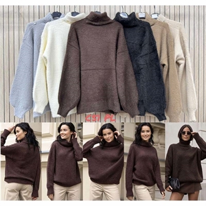 Sweter damski z golfem
