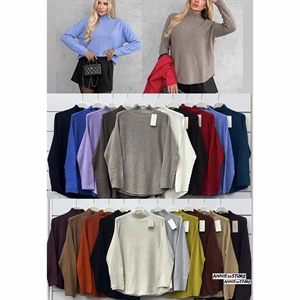 Sweter damski okrągły