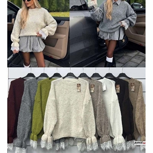 Sweter damski okrągły