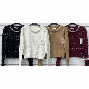 Sweter damski okrągły