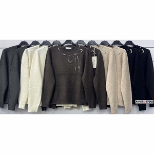 Sweter damski okrągły