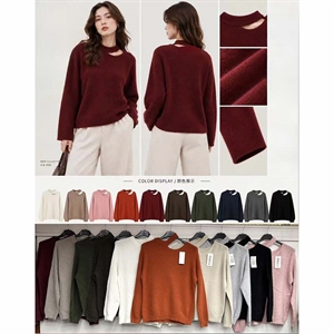 Sweter damski okrągły