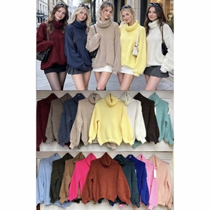 Sweter damski z golfem