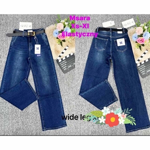Jeansy szerokie nogawki  XS-XL