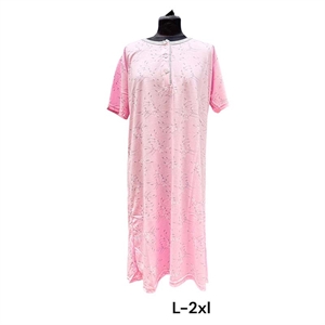 Koszula nocna damska z krótkim rękawem  L-2XL