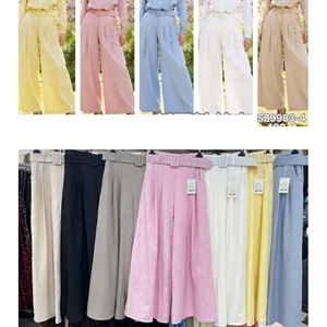 Spodnie szerokie nogawki damskie produkt Włoski