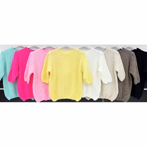 Sweter damski z krótkim rękawem