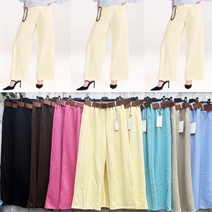 Spodnie szerokie nogawki Masełko produkt Włoski