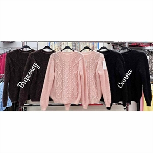 Sweter damski okrągły