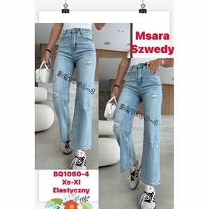 Jeansy szerokie nogawki  XS-XL
