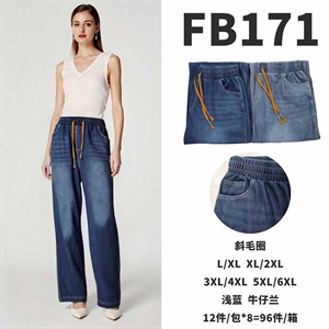 Spodnie jeansowe damskie L/XL-5XL/6XL