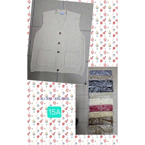 Kamizelka swetrowa zapinana na guziki  XL/2XL-2XL/3XL