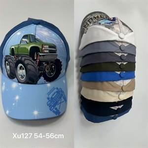 Czapka chłopięca z daszkiem  54-56cm