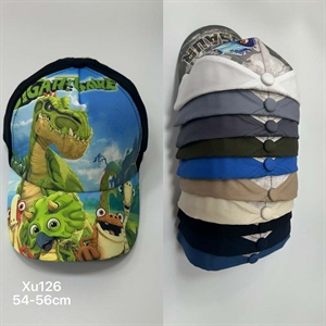 Czapka chłopięca z daszkiem  54-56cm