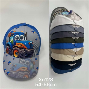 Czapka chłopięca z daszkiem  54-56cm