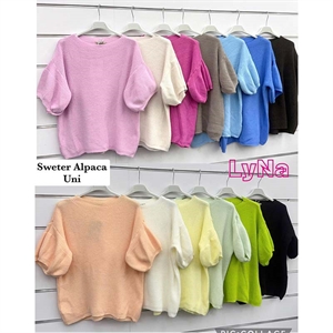 Sweter damski z krótkim rękawem