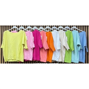 Sweter damski z krótkim rękawem