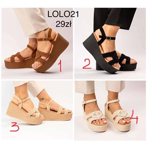 Sandały na koturnie  36-41