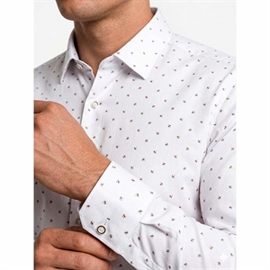 Koszula męska eleganckie we wzór krój slim fit produkt Turecki  M-2XL