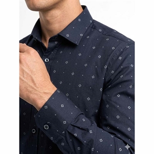 Koszula męska eleganckie we wzór krój slim fit produkt Turecki  M-2XL